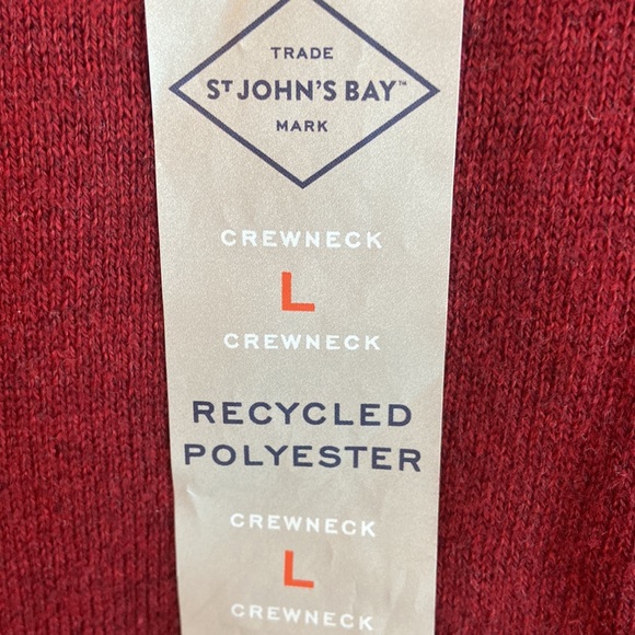 NWT St. John’s Bay crewneck sweater L - Picture 5 of 11